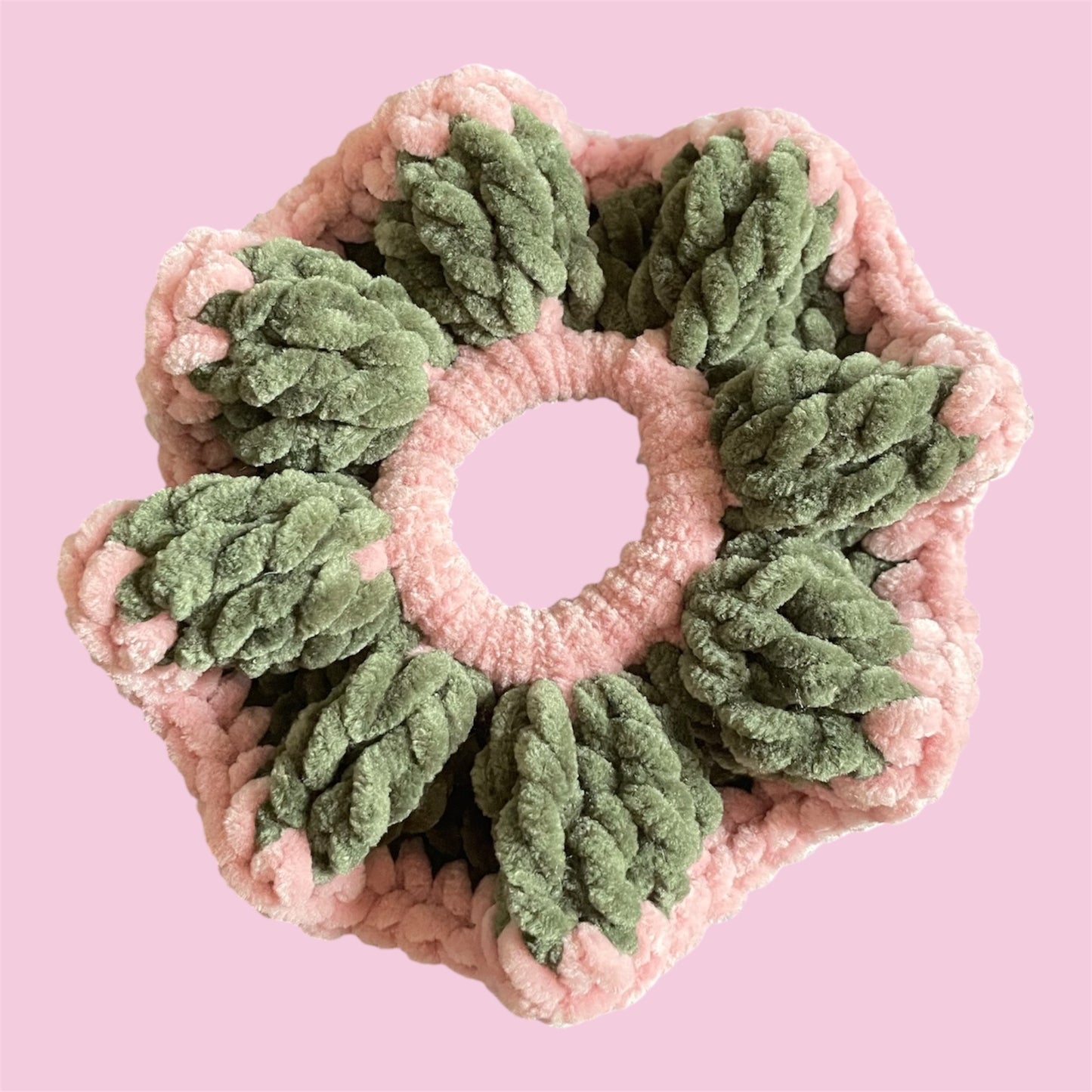 Chouchou velours bicolore