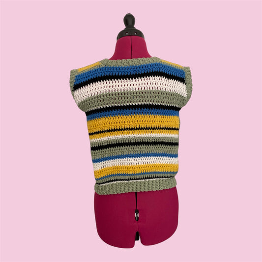 Veston rayé multicolore (Taille M)