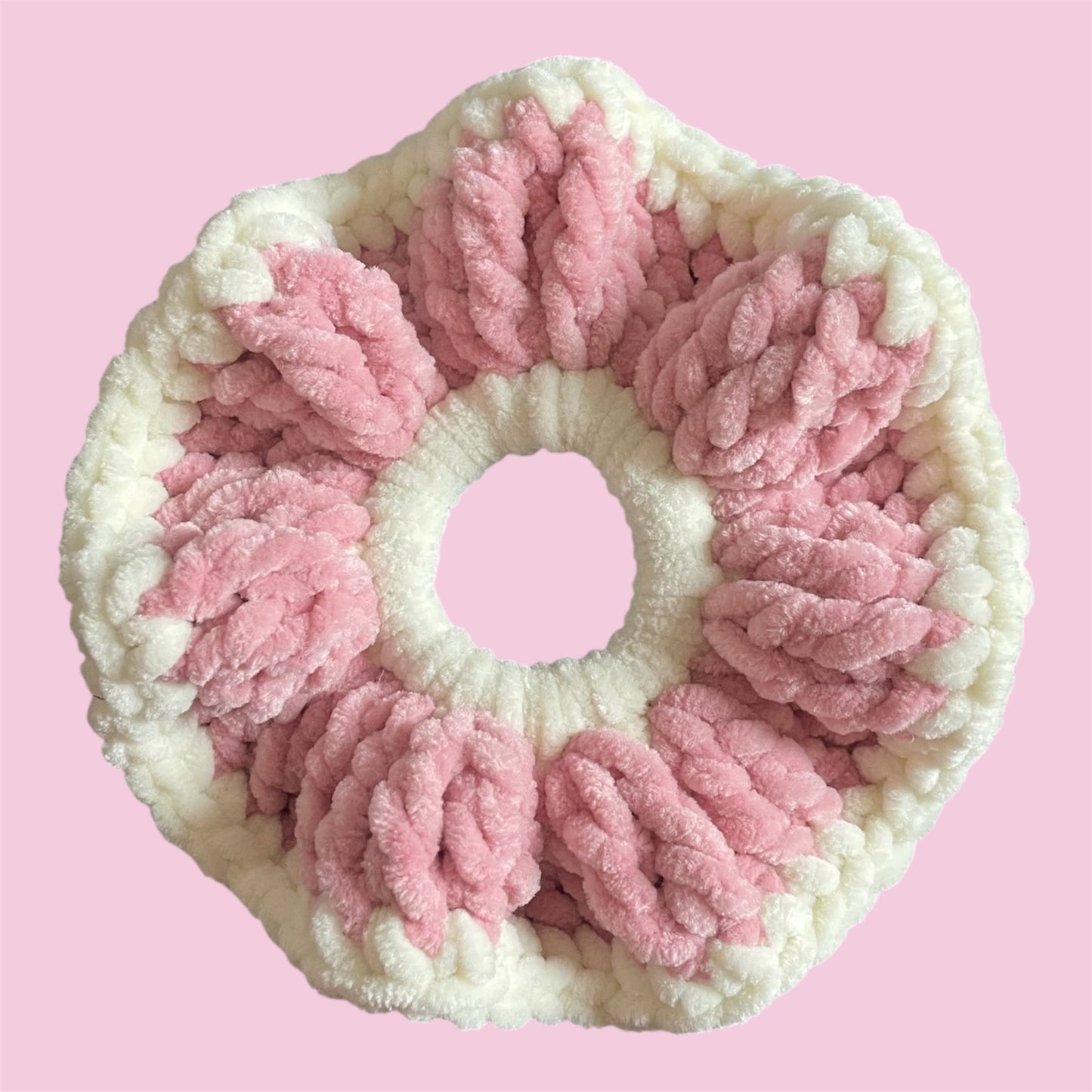 Chouchou velours bicolore