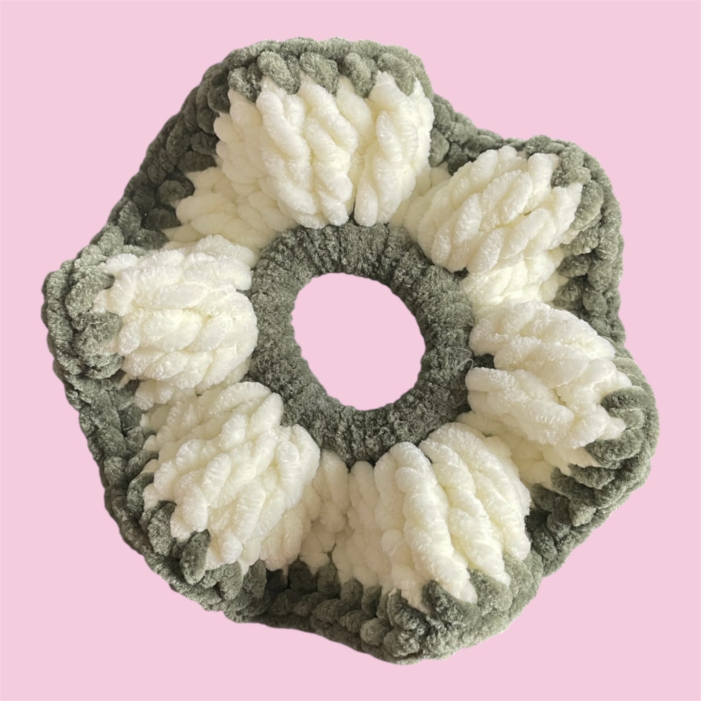 Chouchou velours bicolore