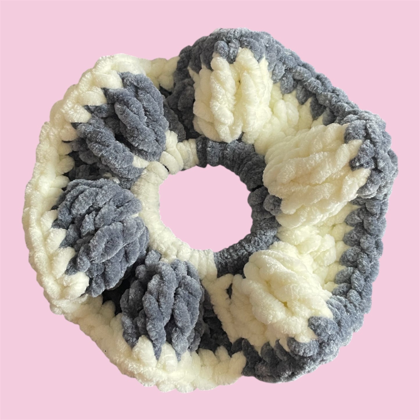 Chouchou velours bicolore