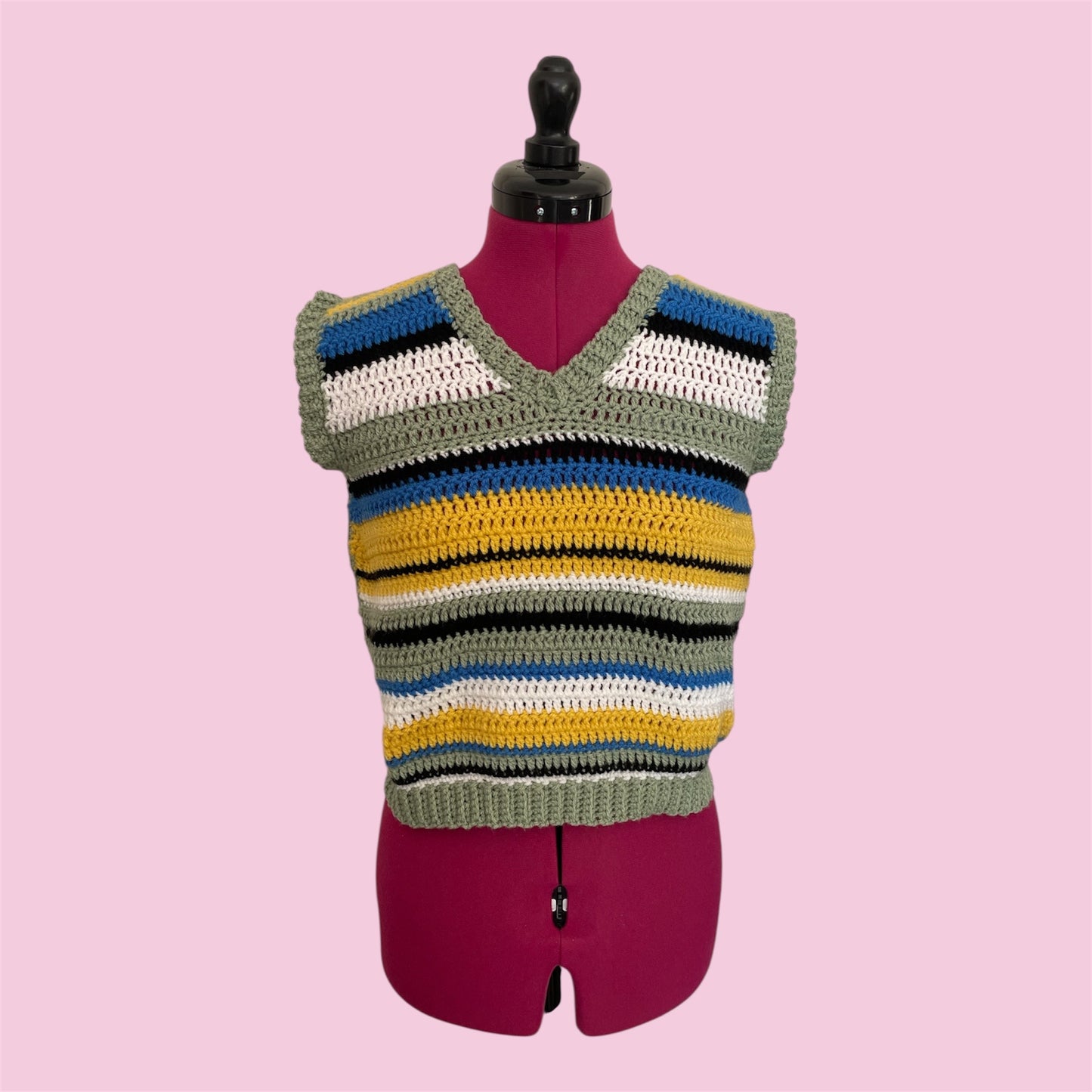 Veston rayé multicolore (Taille M)