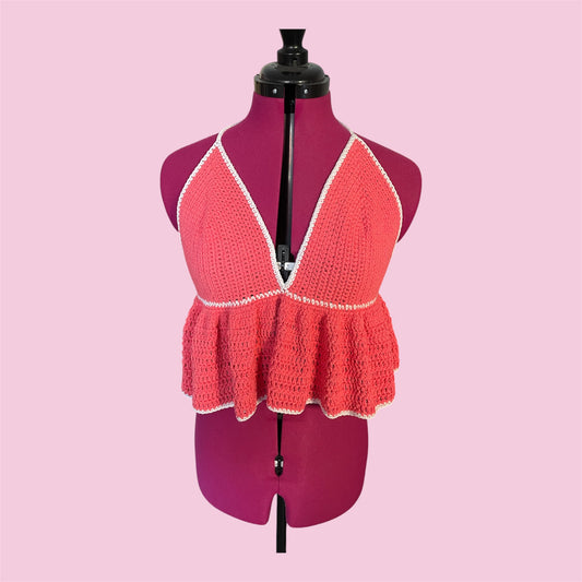 Top Patineuse Corail (Taille L)